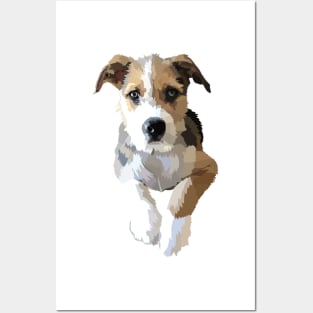 Terrier beagle cute dog Posters and Art